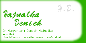 hajnalka denich business card